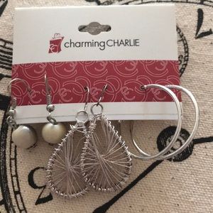 Set of Three Earrings from Charming Charlie